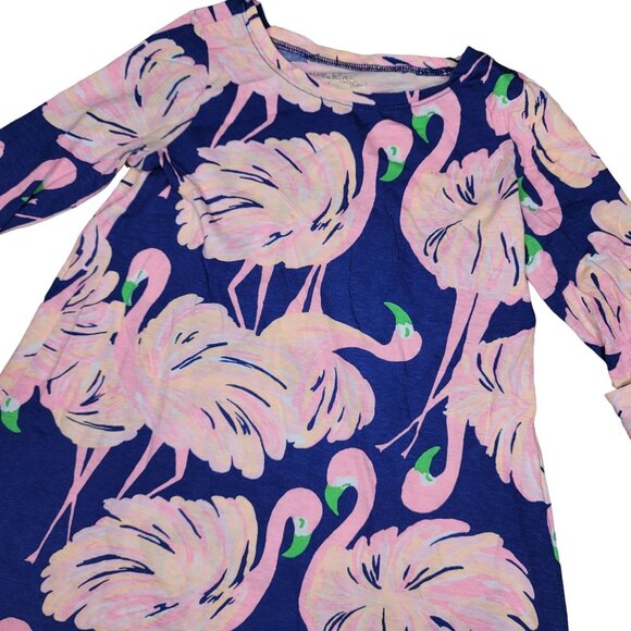 Lilly Pulitzer Mini Edna Dress Gimme Some Leg Small flamingo Print size S 4/5 - Picture 5 of 7